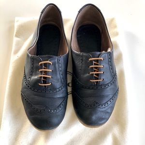 Poppy Barley Soft Oxfords in Black